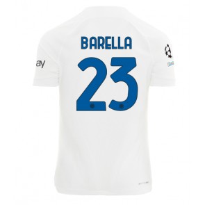 Inter Milan Nicolo Barella #23 Udebanetrøje 2023-24 Kort ærmer